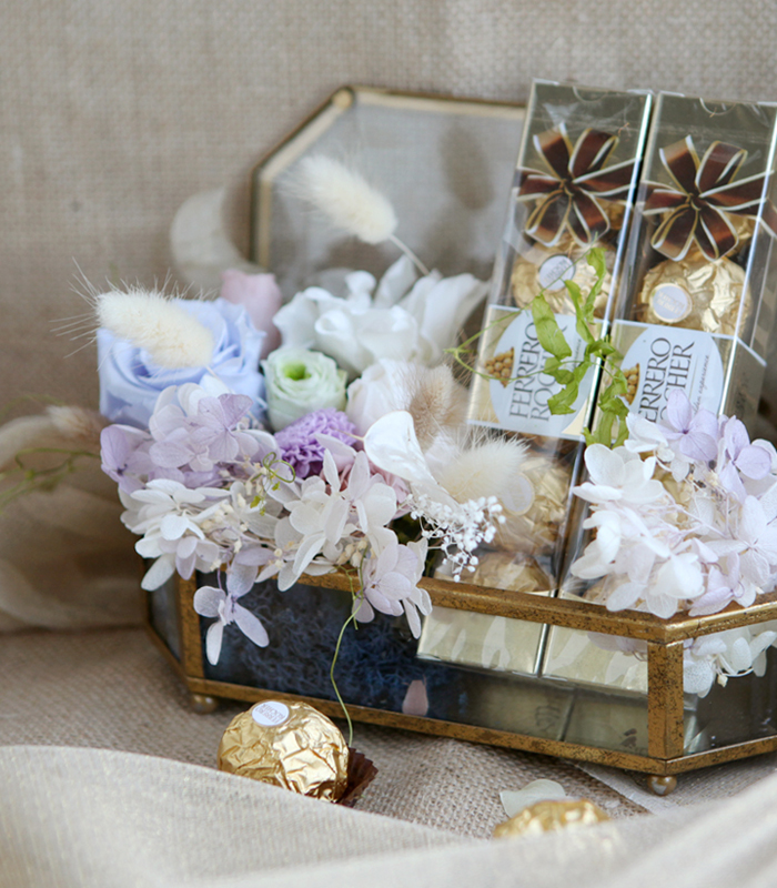preserved flower jewerly box